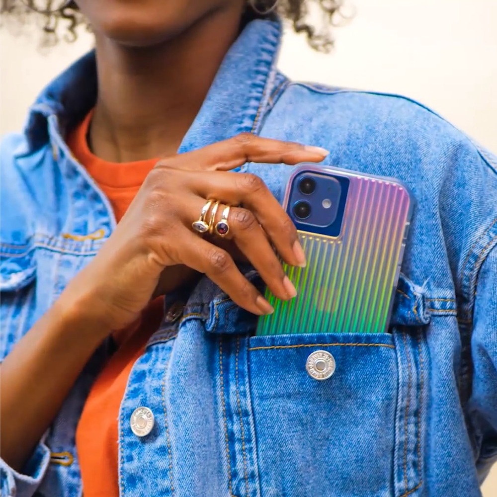 Case-Mate Ribbed Grip Rainbow Pride iPhone 12 Pro Max - Picture 3 of 9